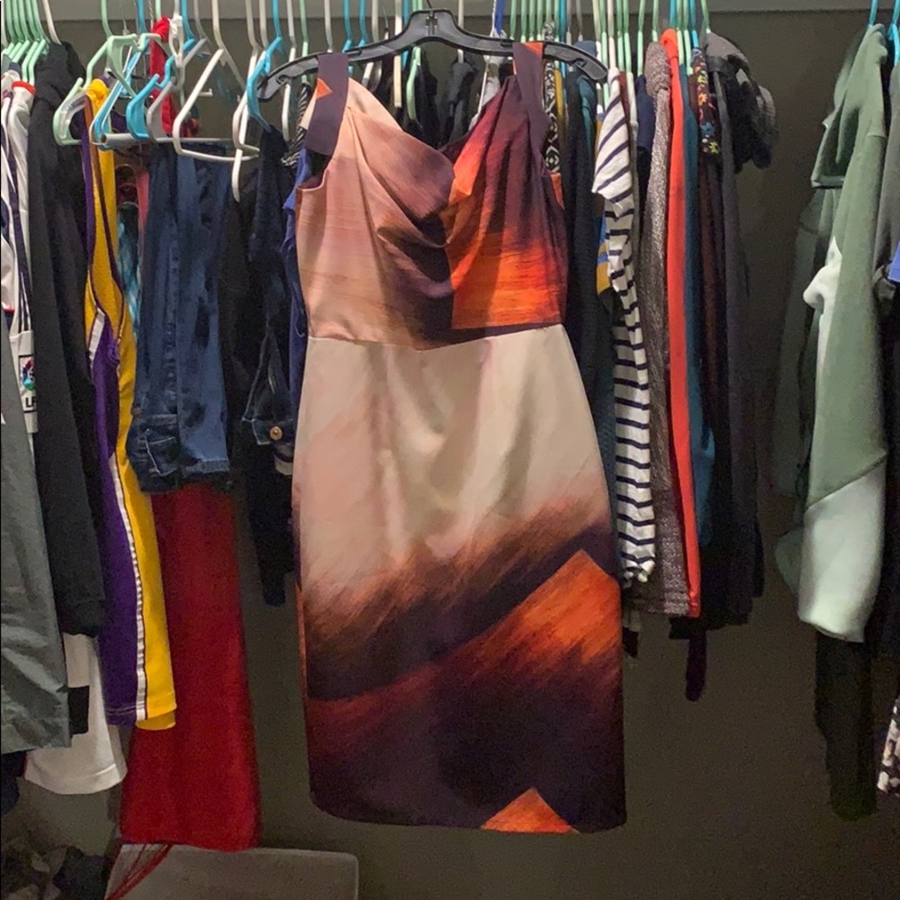 Brand new with tags black halo dress .